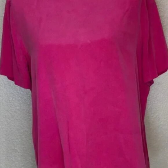 Vintage 1990s‎ Power Pink 3-Piece Silk Suit Set - Size 12 - 100% Silk Set - Picture 3 of 6